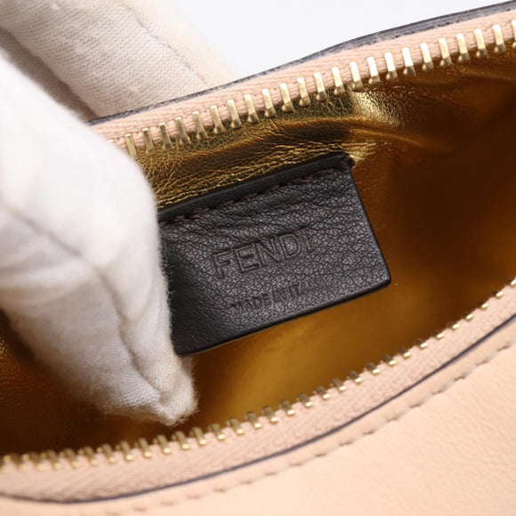 FENDI Nano Fendigraphy Hand Bag Leather Pink Gold Tone 7AS089 Auth 199003M
