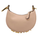 FENDI Nano Fendigraphy Hand Bag Leather Pink Gold Tone 7AS089 Auth 199003M-2