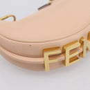 FENDI Nano Fendigraphy Hand Bag Leather Pink Gold Tone 7AS089 Auth 199003M-14