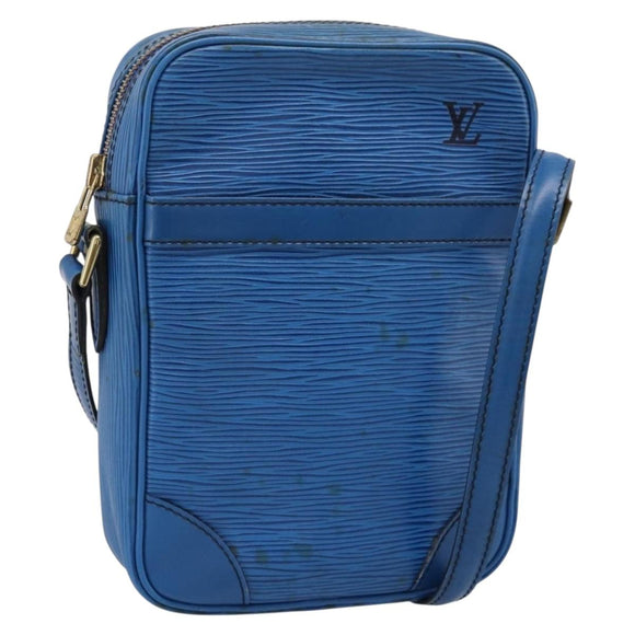 LOUIS VUITTON Epi Danube Shoulder Bag Blue M45635 LV Auth 199004