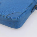 LOUIS VUITTON Epi Danube Shoulder Bag Blue M45635 LV Auth 199004-16