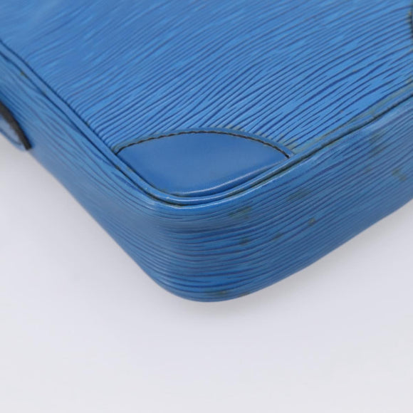 LOUIS VUITTON Epi Danube Shoulder Bag Blue M45635 LV Auth 199004