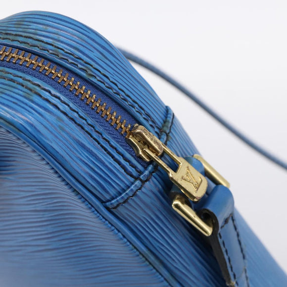 LOUIS VUITTON Epi Danube Shoulder Bag Blue M45635 LV Auth 199004