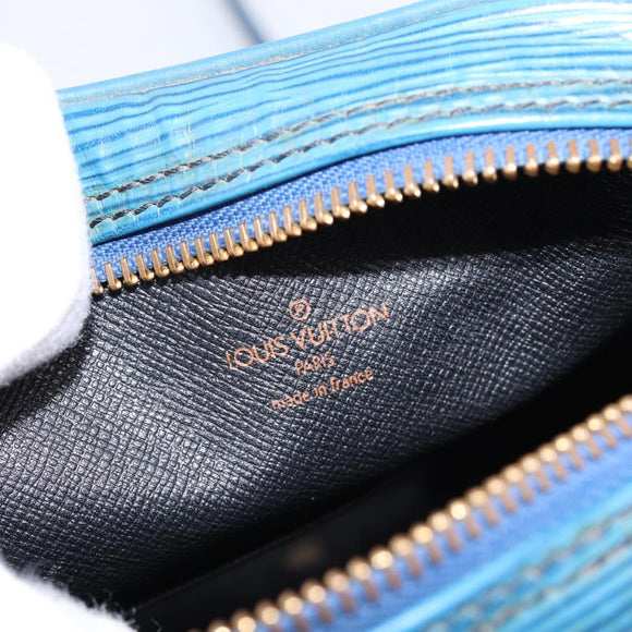 LOUIS VUITTON Epi Danube Shoulder Bag Blue M45635 LV Auth 199004
