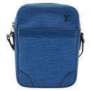 LOUIS VUITTON Epi Danube Shoulder Bag Blue M45635 LV Auth 199004-13