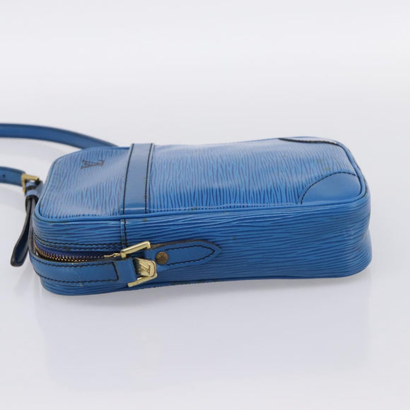 LOUIS VUITTON Epi Danube Shoulder Bag Blue M45635 LV Auth 199004