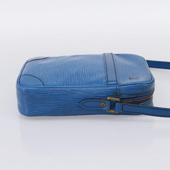 LOUIS VUITTON Epi Danube Shoulder Bag Blue M45635 LV Auth 199004