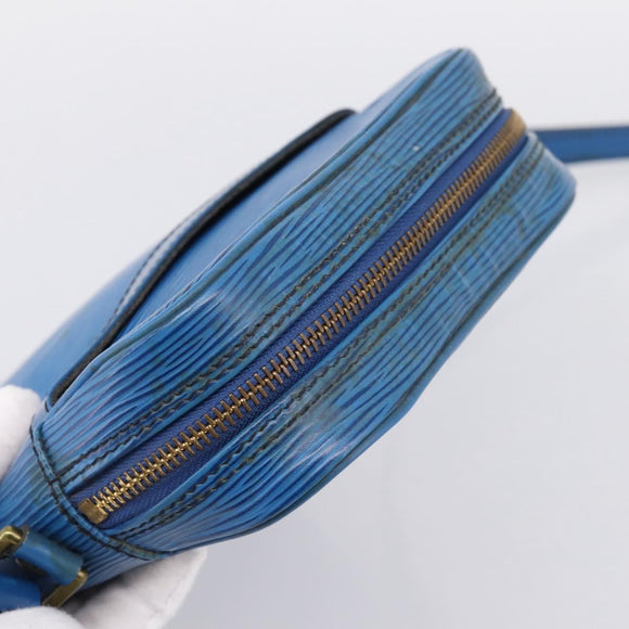 LOUIS VUITTON Epi Danube Shoulder Bag Blue M45635 LV Auth 199004