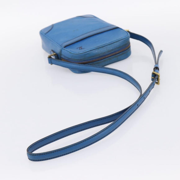 LOUIS VUITTON Epi Danube Shoulder Bag Blue M45635 LV Auth 199004