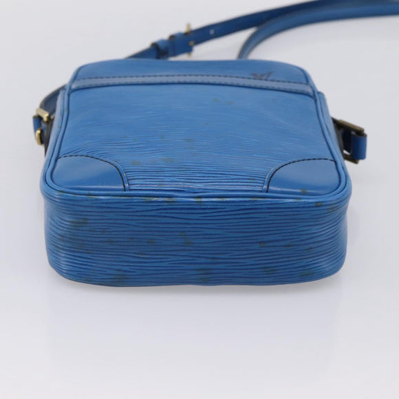 LOUIS VUITTON Epi Danube Shoulder Bag Blue M45635 LV Auth 199004