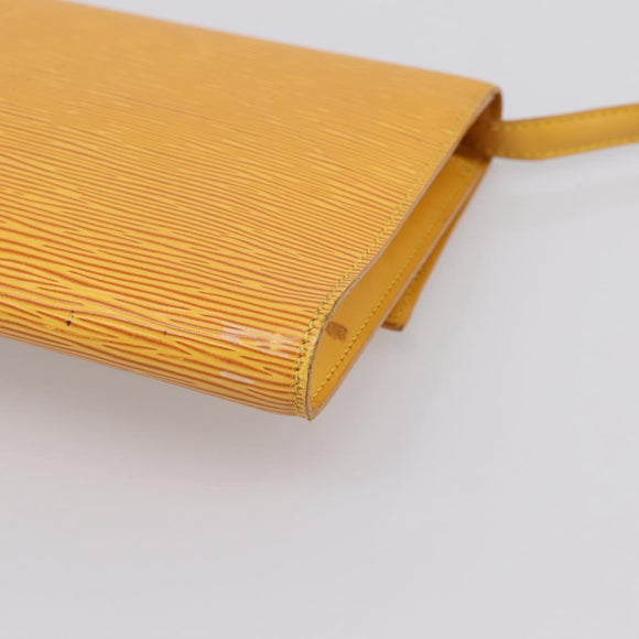 LOUIS VUITTON Epi Pochette Arche Shoulder Bag Yellow M52579 LV Auth 199007