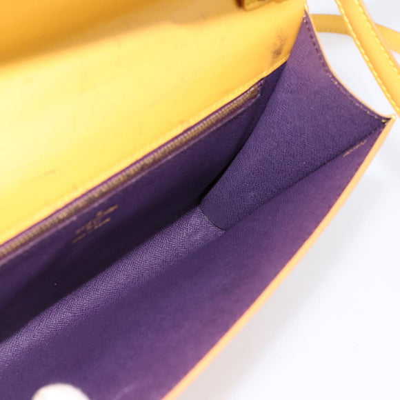 LOUIS VUITTON Epi Pochette Arche Shoulder Bag Yellow M52579 LV Auth 199007