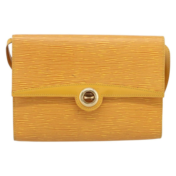 LOUIS VUITTON Epi Pochette Arche Shoulder Bag Yellow M52579 LV Auth 199007