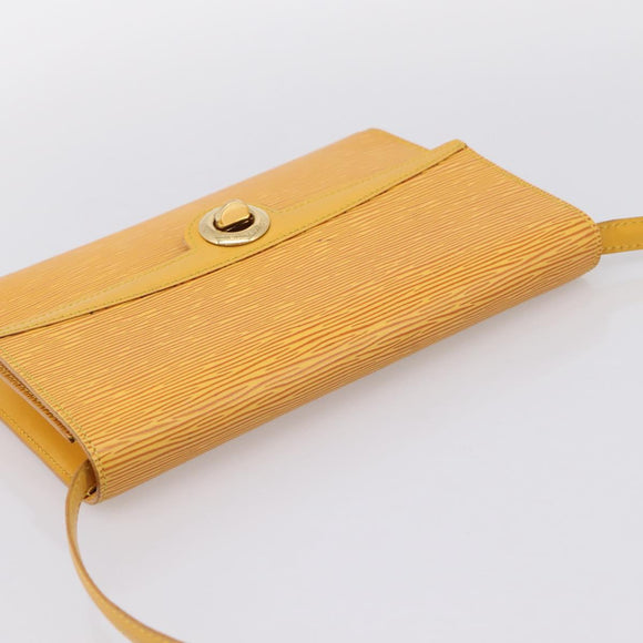 LOUIS VUITTON Epi Pochette Arche Shoulder Bag Yellow M52579 LV Auth 199007
