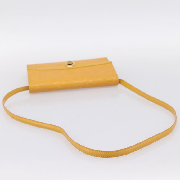 LOUIS VUITTON Epi Pochette Arche Shoulder Bag Yellow M52579 LV Auth 199007