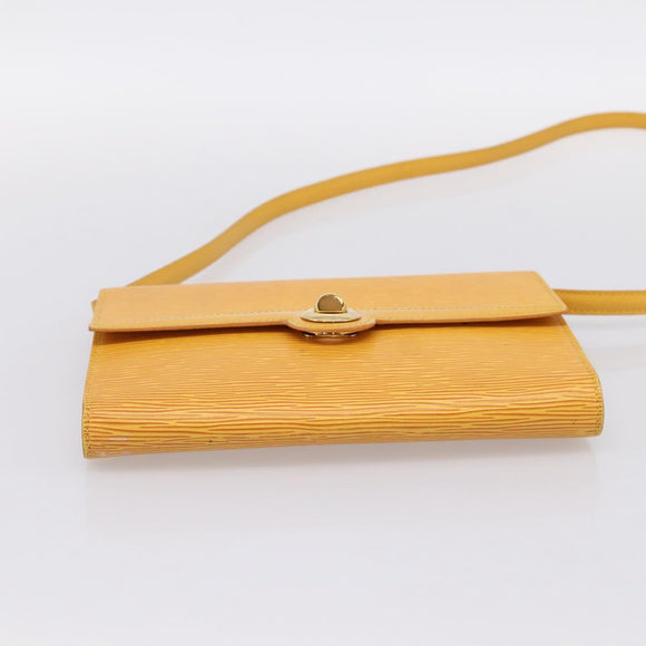 LOUIS VUITTON Epi Pochette Arche Shoulder Bag Yellow M52579 LV Auth 199007