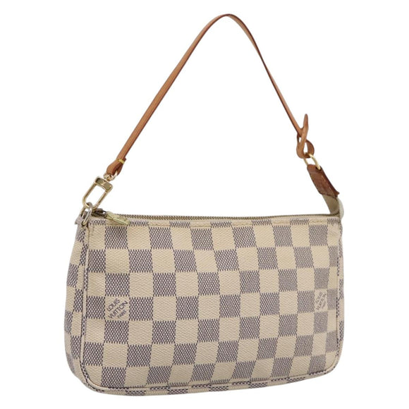 LOUIS VUITTON Damier Azur Pochette Accessoires Pouch N51986 LV Auth 199008