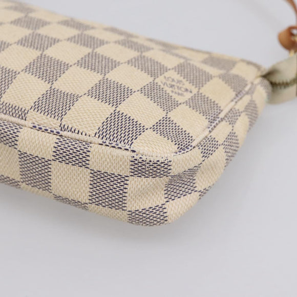 LOUIS VUITTON Damier Azur Pochette Accessoires Pouch N51986 LV Auth 199008