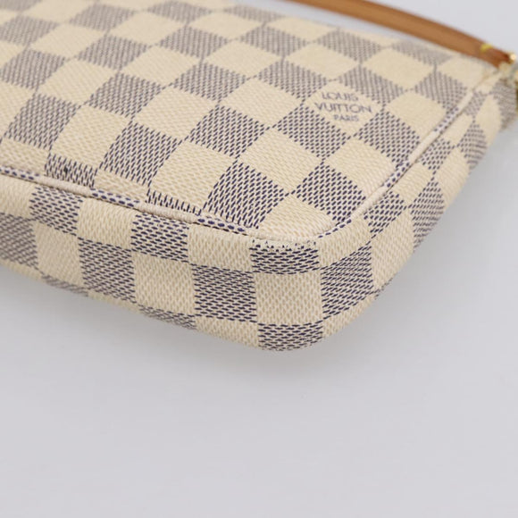 LOUIS VUITTON Damier Azur Pochette Accessoires Pouch N51986 LV Auth 199008