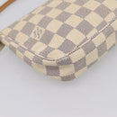 LOUIS VUITTON Damier Azur Pochette Accessoires Pouch N51986 LV Auth 199008-17