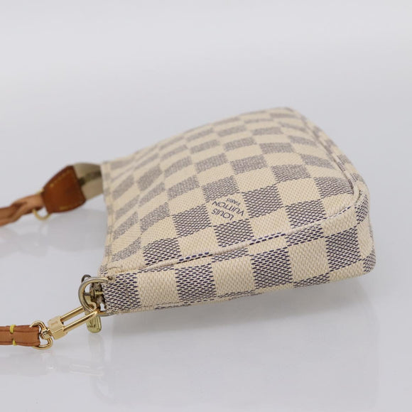 LOUIS VUITTON Damier Azur Pochette Accessoires Pouch N51986 LV Auth 199008