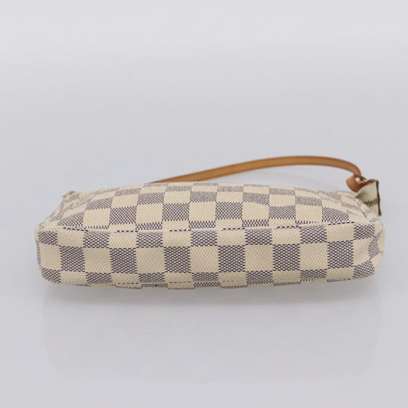 LOUIS VUITTON Damier Azur Pochette Accessoires Pouch N51986 LV Auth 199008