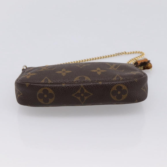 LOUIS VUITTON Monogram Mini Pochette Accessoires Pouch M58009 LV Auth 199009