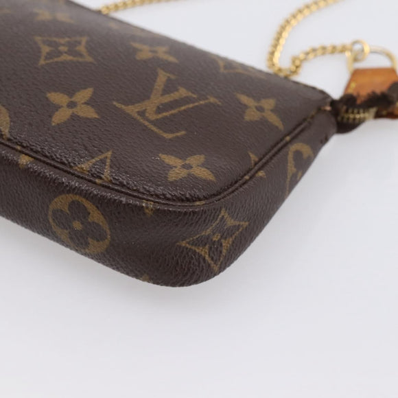 LOUIS VUITTON Monogram Mini Pochette Accessoires Pouch M58009 LV Auth 199009