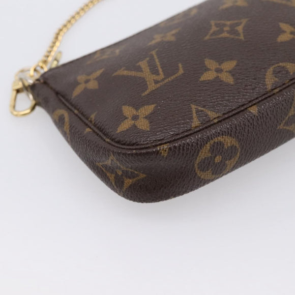 LOUIS VUITTON Monogram Mini Pochette Accessoires Pouch M58009 LV Auth 199009