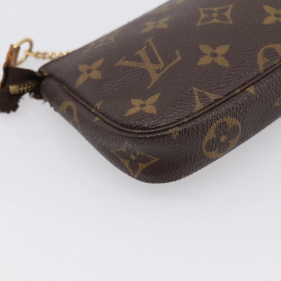 LOUIS VUITTON Monogram Mini Pochette Accessoires Pouch M58009 LV Auth 199009
