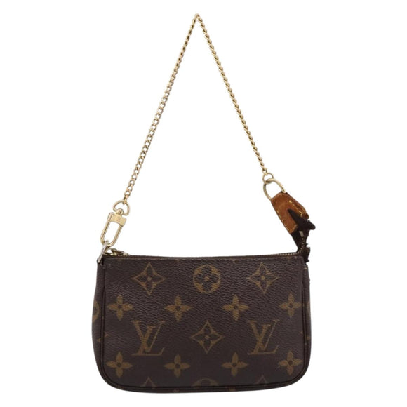 LOUIS VUITTON Monogram Mini Pochette Accessoires Pouch M58009 LV Auth 199009