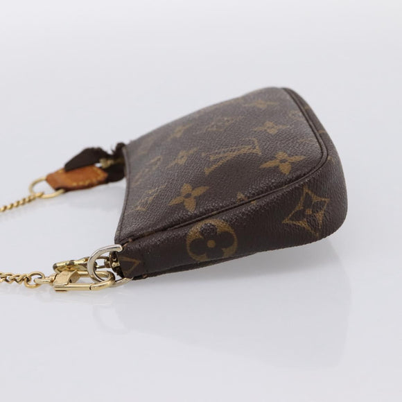 LOUIS VUITTON Monogram Mini Pochette Accessoires Pouch M58009 LV Auth 199009