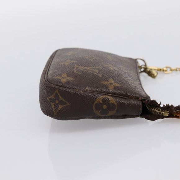 LOUIS VUITTON Monogram Mini Pochette Accessoires Pouch M58009 LV Auth 199009