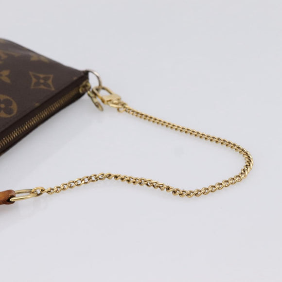 LOUIS VUITTON Monogram Mini Pochette Accessoires Pouch M58009 LV Auth 199009
