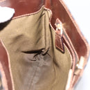 FENDI Zucca Canvas Shoulder Bag Brown Gold Tone Auth 199011-19