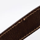 FENDI Zucca Canvas Shoulder Bag Brown Gold Tone Auth 199011-9