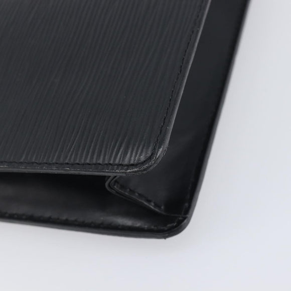 LOUIS VUITTON Epi Pochette Homme Clutch Bag Black M52522 LV Auth 199013