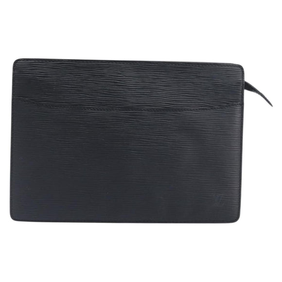 LOUIS VUITTON Epi Pochette Homme Clutch Bag Black M52522 LV Auth 199013