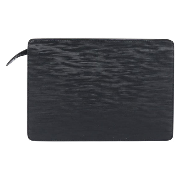 LOUIS VUITTON Epi Pochette Homme Clutch Bag Black M52522 LV Auth 199013