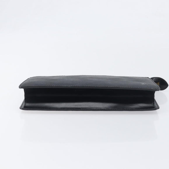 LOUIS VUITTON Epi Pochette Homme Clutch Bag Black M52522 LV Auth 199013