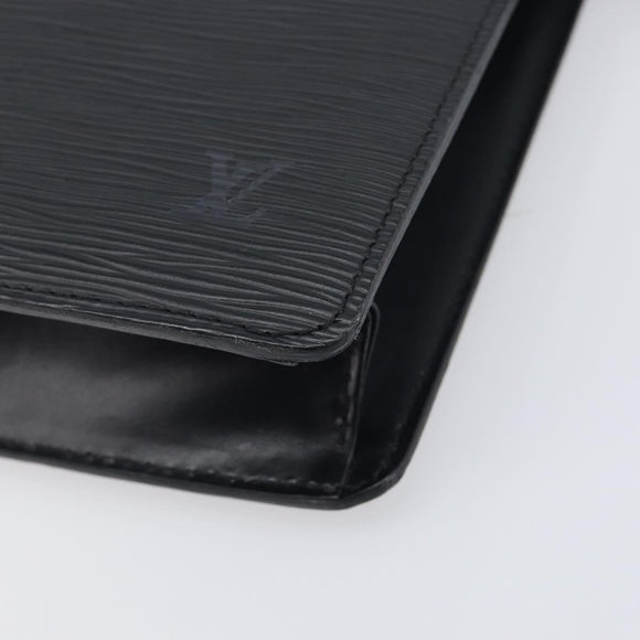 LOUIS VUITTON Epi Pochette Homme Clutch Bag Black M52522 LV Auth 199013