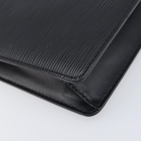 LOUIS VUITTON Epi Pochette Homme Clutch Bag Black M52522 LV Auth 199013