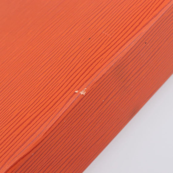 LOUIS VUITTON Epi Posh Toilette 19 Clutch Bag Orange Pimon LV Auth 199014A