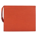 LOUIS VUITTON Epi Posh Toilette 19 Clutch Bag Orange Pimon LV Auth 199014A-2