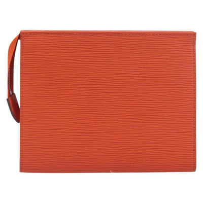 LOUIS VUITTON Epi Posh Toilette 19 Clutch Bag Orange Pimon LV Auth 199014A - 0