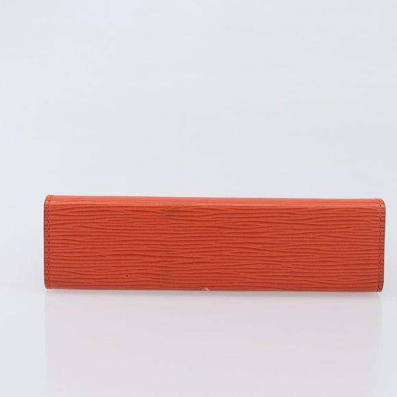 LOUIS VUITTON Epi Posh Toilette 19 Clutch Bag Orange Pimon LV Auth 199014A