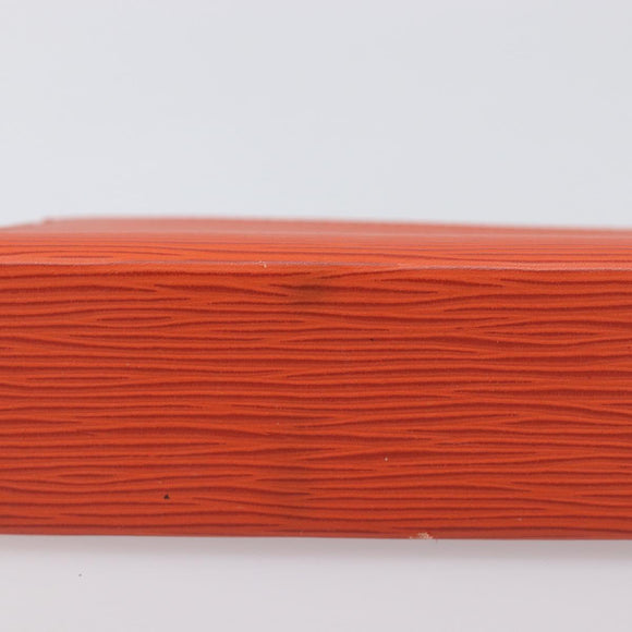 LOUIS VUITTON Epi Posh Toilette 19 Clutch Bag Orange Pimon LV Auth 199014A