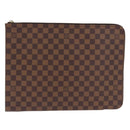 LOUIS VUITTON Damier Ebene Posh Documents Clutch Bag LV Auth 199015A-2
