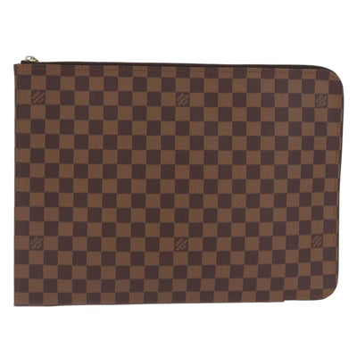 LOUIS VUITTON Damier Ebene Posh Documents Clutch Bag LV Auth 199015A - 0