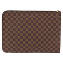LOUIS VUITTON Damier Ebene Posh Documents Clutch Bag LV Auth 199015A-3